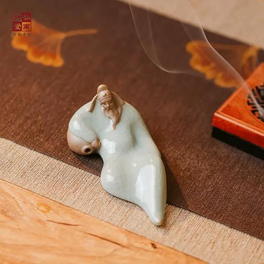 杜甫草堂 饮中八仙·李白醉酒茶宠茶桌装饰文创茶玩送长辈朋友 商品图2