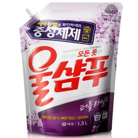 爱敬中性洗衣液薰衣草香1.3L애경 울샴푸 중성세제 퍼플라일락