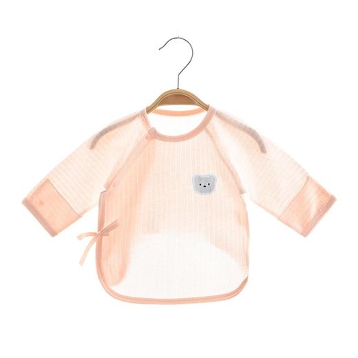 新生儿衣服夏季薄款上衣初生儿纯棉无骨爬服男女宝宝长袖半背衣 商品图2