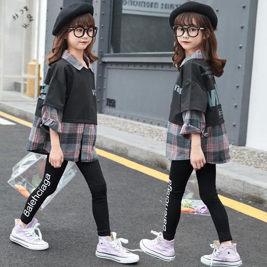 女童秋装运动套装儿童网红休闲长袖两件套2023春秋季新款女孩童装 商品图3