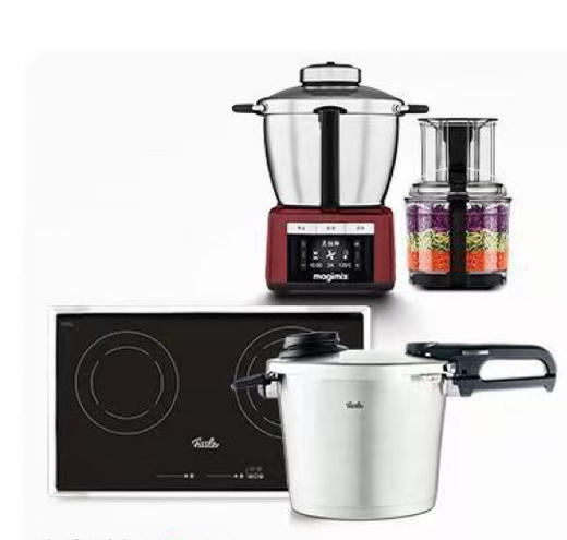 7F  Fissler 菲仕乐电动食品加工器（多功能食品料理机）+皇家璀璨6升高速快锅+新嵌入式双孔电陶炉 商品图0
