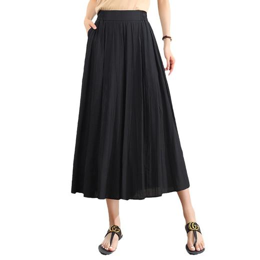 夏季新款，垂感阔腿裙裤女宽松高腰显瘦八分裤时尚妈妈装休闲裤TYWF-A157 商品图4