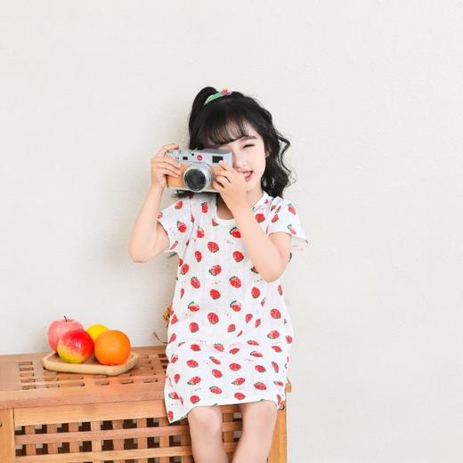 【捡漏价39.9元/2件】儿童短袖睡裙，夏季女童，纯棉宝宝薄款公主裙，女孩睡衣亲子家居裙 商品图0