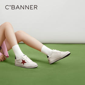 千百度脏脏鞋夏季休闲板鞋女平底德训鞋阿甘鞋跑步运动鞋 A23426304