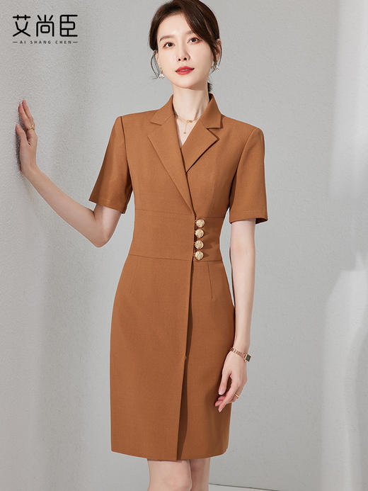 夏装女2023新款职业套装裙气质名媛高级感西装包臀西装连衣裙小个 商品图0