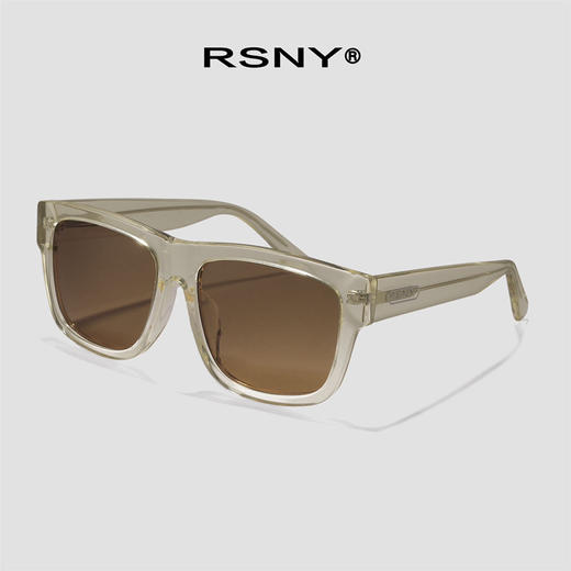 墨镜#MJ0001D透明框+浅棕片 商品图0