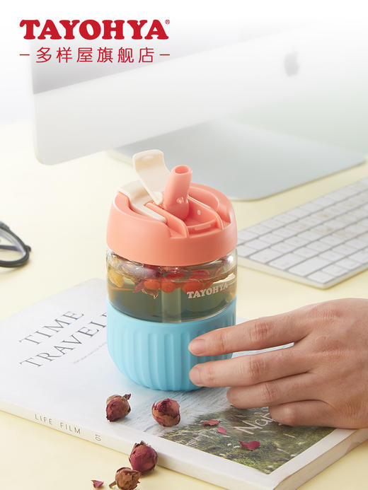 【6F】多样屋水杯女夏天便携大容量玻璃杯吸管茶杯随手水杯 商品图3