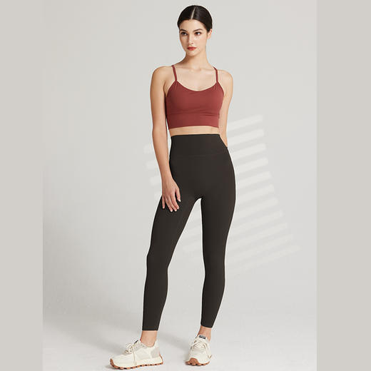 哈瓦塔电商裸感瑜伽裤女子速干跑步提臀紧身裤蜜桃臀健身裤九分裤 商品图8