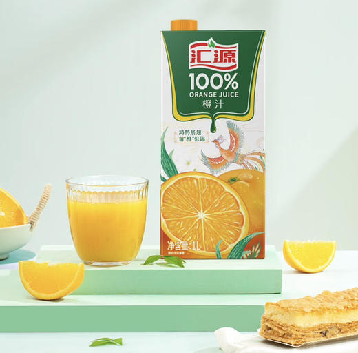 【清凉节】汇源100%果汁橙汁1Lx5盒浓缩果汁饮料整箱礼盒装礼盒 商品图2