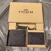 美国现货¥699直邮到手！COACH 新版男士皮夹钥匙扣卡包钱包礼盒 黑灰logo 商品缩略图8