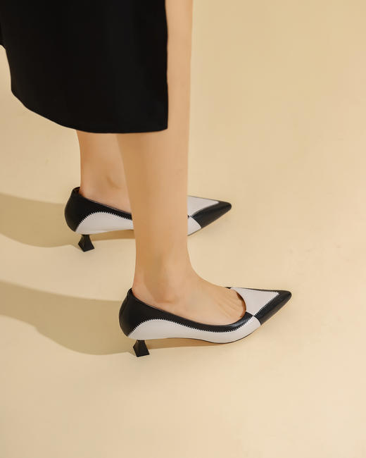 西村名物2023年春季新款玛丽珍女日系jk小皮鞋漆皮学院风粗跟T23AE12381 商品图6