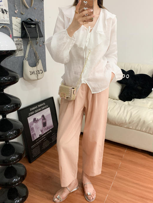 <曾小咸推荐>巨折清仓秒杀，稀有现货24小时发【仅限今日】荷叶衬衫 商品图2