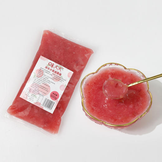 味大大速冻水蜜桃果蓉500g 商品图3