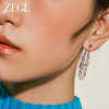 ZEGL金属瀑布流苏耳环女高级感轻奢耳钉法式气质名媛925银针耳饰 商品缩略图2