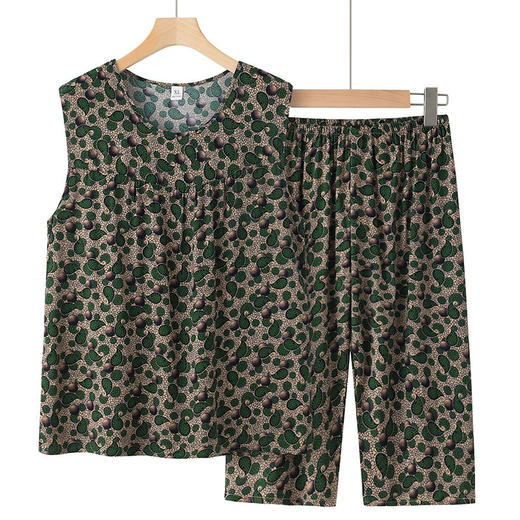 黛唯梵【穿上新衣，奶奶显年轻！】妈妈宽松大码，适合不同身型；棉绸薄款夏季背心，让您的夏天更舒适！ 商品图4