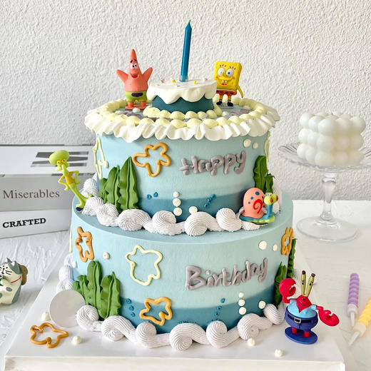 双层海绵宝宝蛋糕（百分百进口动物奶油） 商品图0