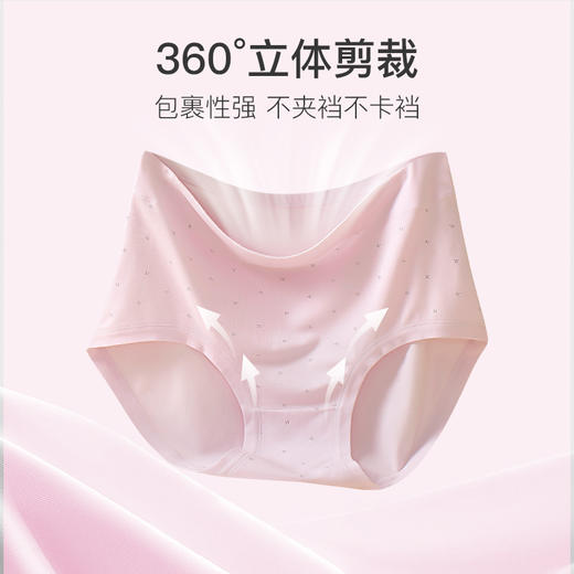 I'd爱帝女士舒适高腰大码印花内裤 商品图8