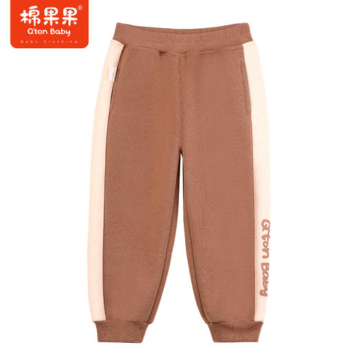 棉果果秋季新品女童复合奥利绒保暖锁温加绒针织长裤裤子M322200423447 商品图2