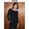 VIMAGE纬漫纪秋季新款设计感小众修身小上衣女V2013605 商品缩略图3