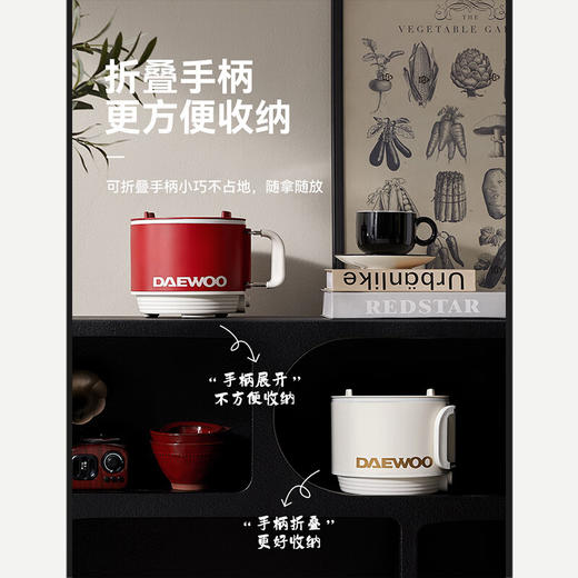宇(DAEWOO)电煮锅小电锅单人电蒸锅小型宿舍小锅不沾内胆小功率多功能锅小电锅学生泡面火锅S26【伊藤优选302401】 商品图6