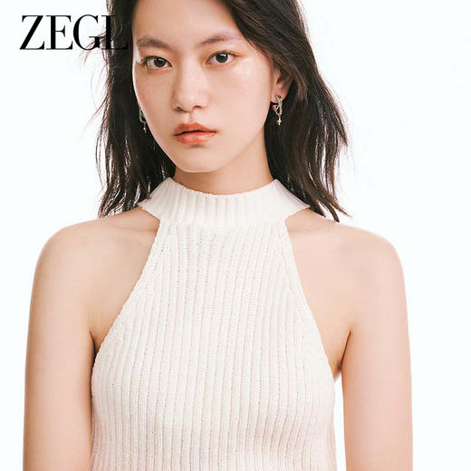 ZEGL设计师悦动系列绿色星星耳环女小众设计感高级耳钉银针耳饰品 商品图2