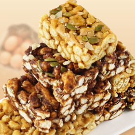 【超值两盒装！木糖醇不单独添加蔗糖苦荞坚果沙琪玛】口感鲜香软糯，清爽不腻营养美味，让你吃出健康美味，糖醇软糯休闲零食糕点早餐健康