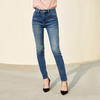 EITIE爱特爱时尚高腰经典蓝色通勤显瘦修身小脚牛仔裤秋季新款C2305202 商品缩略图1