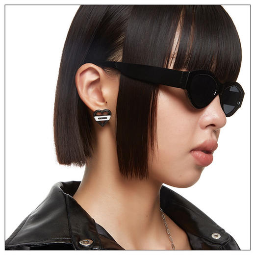 RSNY city heart 耀石城市爱心耳环 商品图1