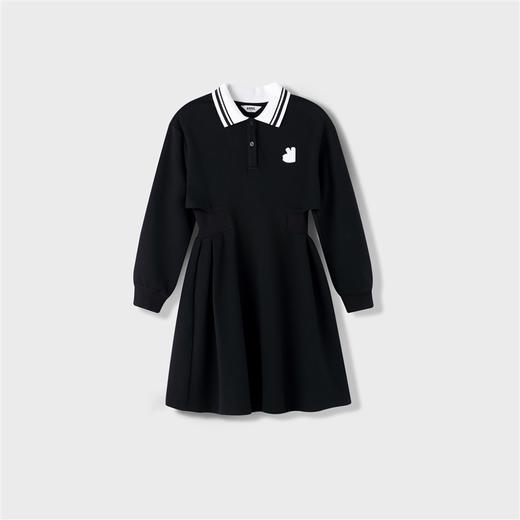 【实体店同款】女童装长袖连衣裙秋新款A字裙子安奈儿童装AG333623 商品图3