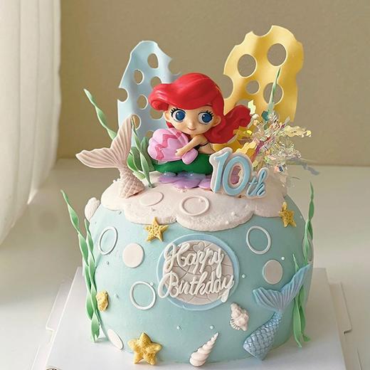 【美人鱼公主】-女孩生日蛋糕/儿童蛋糕 商品图2