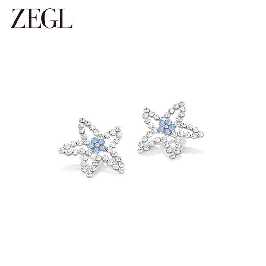 ZEGL设计师盛夏狂欢系列海星耳环女小众设计感高级耳钉银针耳饰品 商品图0