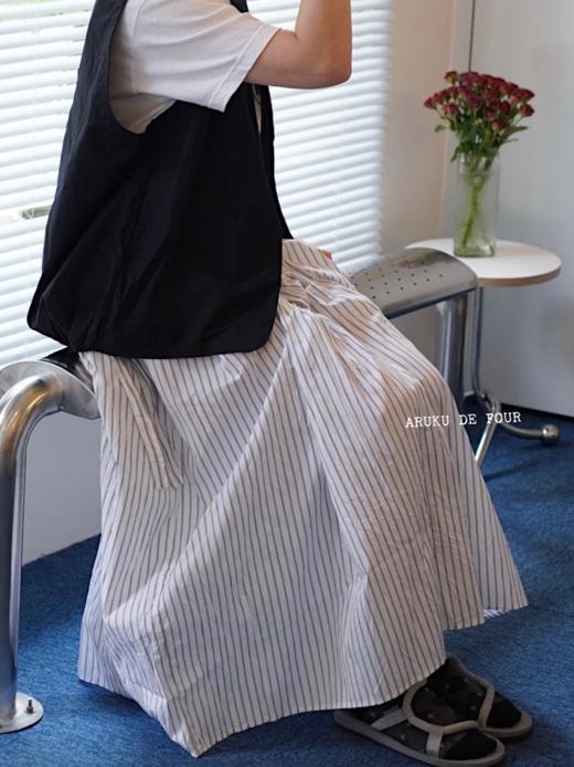 g日系简约条纹半裙 商品图7