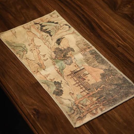 台隆金-吸水鹿皮绒彩绘柔方茶巾双面加厚高档古风茶具配件 商品图5