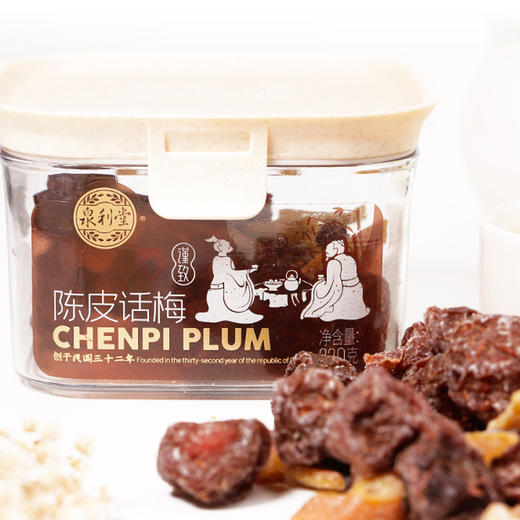 泉利堂陈皮话梅220g梅子九制话梅条干梅子梅肉蜜饯果脯零食 商品图4