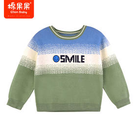 棉果果秋季新品男童渐变色棉线衫线衣毛衣M312160523468