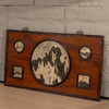 清 红木镶云石五开窗大挂屏 商品缩略图4