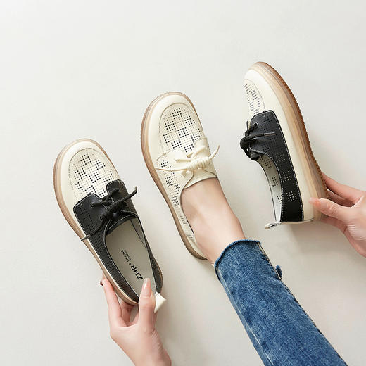 ZHR百搭小白鞋女网鞋女透气网面鞋子女鞋洞洞鞋夏季女鞋单鞋凉鞋 商品图1