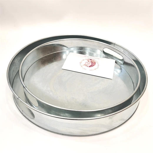 铁皮圆形托盘两件套 商品图3