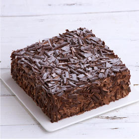 【巧克力控推荐】单恋黑森林蛋糕，两层黑樱桃酱夹心+代可可脂三层巧克力蛋糕胚，令人一尝难忘（深圳幸福西饼蛋糕Y）