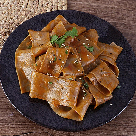 杜拉拉 荞麦面皮麻酱味（方便面皮） 面饼+配料110g/袋（面饼70g）*30袋 商品图3