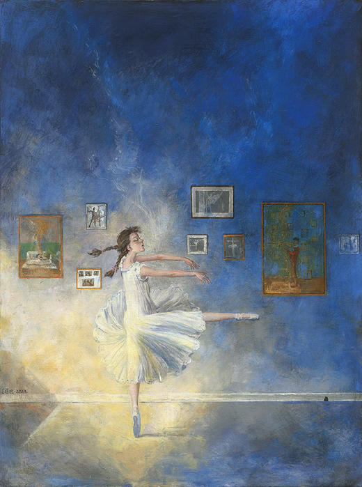 不仁斋薛继业油画作品连框复制版画 商品图8