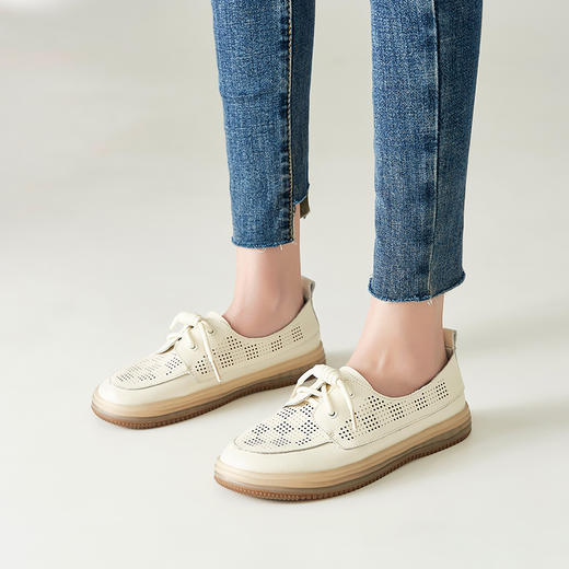 ZHR百搭小白鞋女网鞋女透气网面鞋子女鞋洞洞鞋夏季女鞋单鞋凉鞋 商品图3