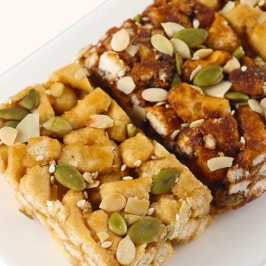 【超值两盒装！木糖醇不单独添加蔗糖苦荞坚果沙琪玛】口感鲜香软糯，清爽不腻营养美味，让你吃出健康美味，糖醇软糯休闲零食糕点早餐健康 商品图4