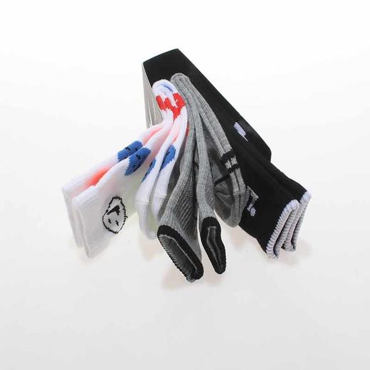 耐克-鞋袜类（夏）F2配件小童浅口袜3双装白色/岩岭灰 商品图3