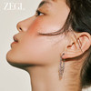 ZEGL金属瀑布流苏耳环女高级感轻奢耳钉法式气质名媛925银针耳饰 商品缩略图3