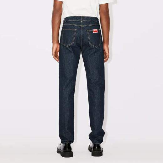 KENZO 高田贤三 男士棉质字母徽标贴片修身休闲牛仔裤 蓝色 FD65 DP101 6B1 DM 商品图2