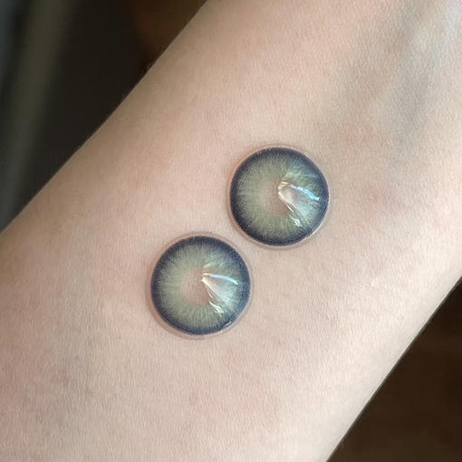 Li chee chee 悉尼绿 年抛 2片 14.5mm 参考着色13.7mm 基弧8.6 含水38% 韩国进口 商品图3