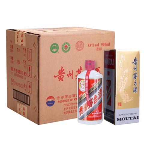 【原箱】贵州飞天茅台53度酱香白酒 500ml*6瓶 原箱未拆封整箱 商品图1