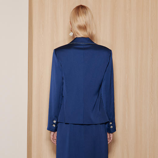 EITIE爱特爱秋季新款洋气纯色西装外套女C2303202 商品图4