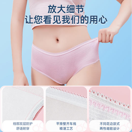 （内购） 25条「包臀」纯棉一次性内裤【7A抗菌无菌级】「蜜桃臀党最爱」 商品图4